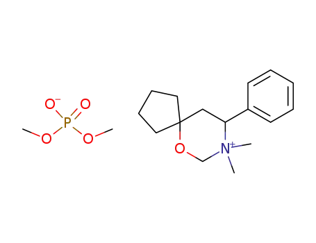 3,3-dimethyl-4-phenyl-6-spirocyclopentyltetrahydro-1,3-oxazinium dimethyl phosphate
