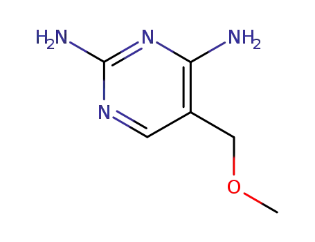 Molecular Structure of 54236-98-5 (2,4-Diamino-5-methoxymethylpyrimidine)