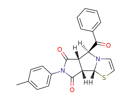 (5S,5aS,8aS,8bR)-5-Benzoyl-7-p-tolyl-5,5a,8a,8b-tetrahydro-pyrrolo[3',4':3,4]pyrrolo[2,1-b]thiazole-6,8-dione