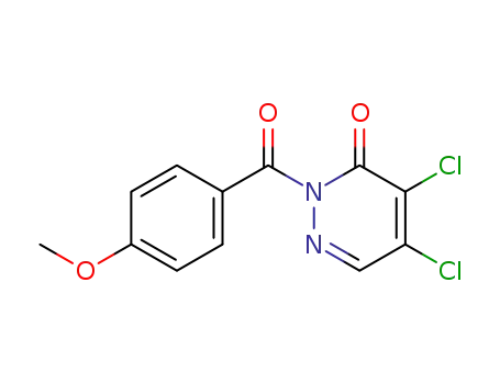 Molecular Structure of 155164-68-4 (4,5-dichloro-2-(4-methoxybenzoyl)pyridazin-3-one)