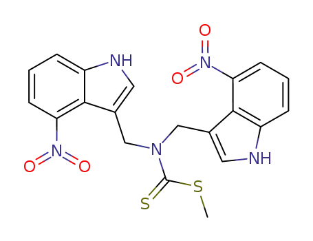 methyl (4-nitroindol-3-ylmethyl)dithiocarbamate