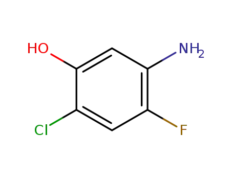 Molecular Structure of 84478-72-8 (5-amino-2-chloro-4-fluoro-phenol)
