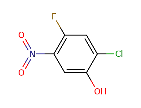 Molecular Structure of 84478-75-1 (2-Chloro-4-fluoro-5-nitrophenol)