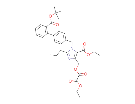 Oxalic acid 1-(2'-tert-butoxycarbonyl-biphenyl-4-ylmethyl)-5-ethoxycarbonyl-2-propyl-1H-imidazol-4-ylmethyl ester ethyl ester