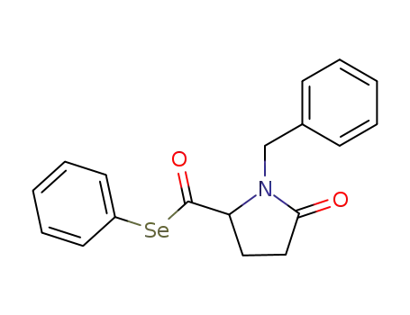 1-Benzyl-5-oxo-pyrrolidine-2-carboselenoic acid Se-phenyl ester