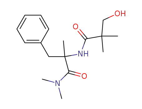 3-hydroxy-2,2-dimethyl-N-[1-methyl-1-(N,N-dimethylcarbamoyl)-2-phenylethyl]propanamide