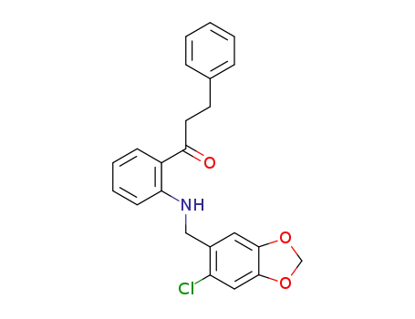 1-{2-[(6-chloro-benzo[1,3]dioxol-5-ylmethyl)-amino]-phenyl}-3-phenyl-propan-1-one