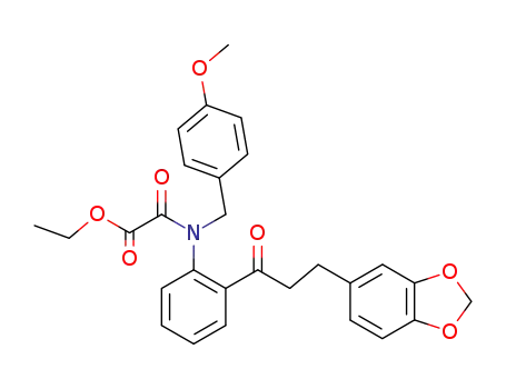 N-[2-(3-benzo[1,3]dioxol-5-yl-propionyl)-phenyl]-N-(4-methoxy-benzyl)-oxalamic acid ethyl ester