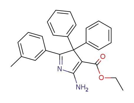 ethyl 2-amino-4,4-diphenyl-5-(3-methylphenyl)-4H-pyrrole-3-carboxylate