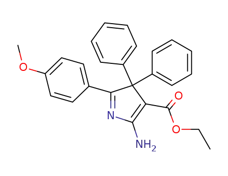 ethyl 2-amino-4,4-diphenyl-5-(4-methoxyphenyl)-4H-pyrrole-3-carboxylate