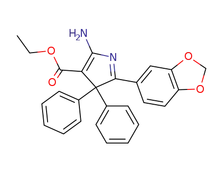 ethyl 2-amino-5-(3,4-methylenedioxyphenyl)-4,4-diphenyl-4H-pyrrole-3-carboxylate