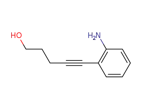 2-(5-hydroxy-1-pentyn-1-yl)aniline