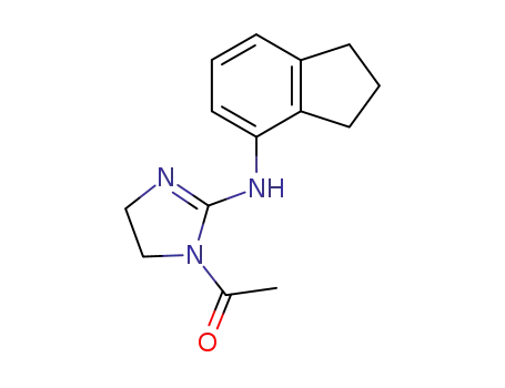 Molecular Structure of 67356-94-9 (1-acetyl-N-(2,3-dihydro-1H-inden-4-yl)-4,5-dihydro-1H-imidazol-2-amine)