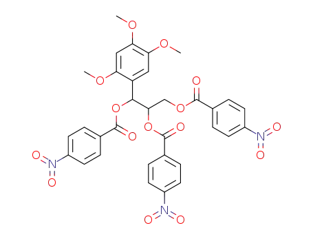 erythro-1-(2,4,5-trimethoxy)phenyl-1,2,3-tri(4-nitro)benzoyloxypropane