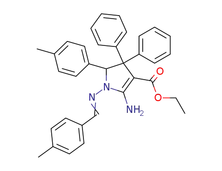 2-amino-1-[(4-methyl-benzylidene)-amino]-4,4-diphenyl-5-p-tolyl-4,5-dihydro-1H-pyrrole-3-carboxylic acid ethyl ester