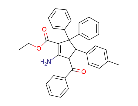 1-amino-2-ethoxycarbonyl-3,3-diphenyl-4-(p-methylphenyl)-5-benzoylcyclopentene