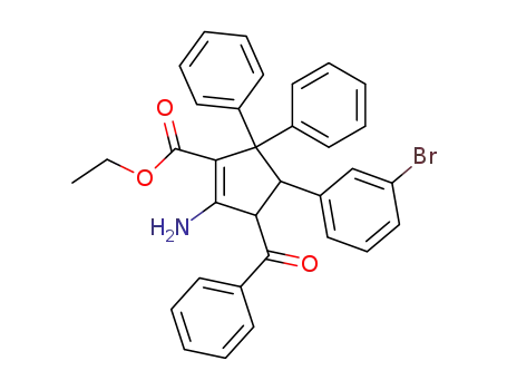 1-amino-2-ethoxycarbonyl-3,3-diphenyl-4-(m-bromophenyl)-5-benzoylcyclopentene