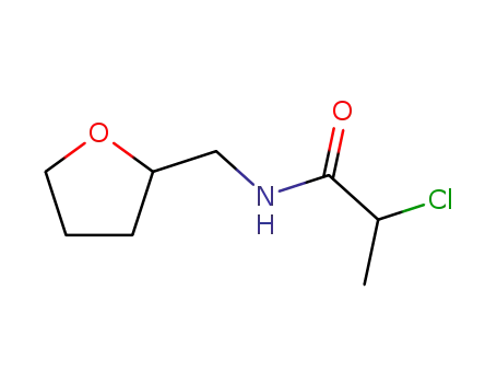 Molecular Structure of 596807-96-4 (2-chloro-N-(oxolan-2-ylmethyl)propanamide)