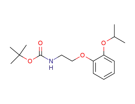 Molecular Structure of 748772-58-9 (Carbamic acid, [2-[2-(1-methylethoxy)phenoxy]ethyl]-, 1,1-dimethylethyl
ester)