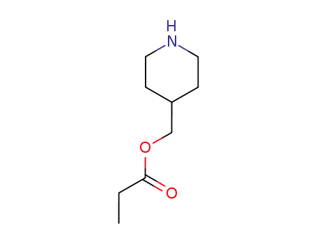 Molecular Structure of 770688-91-0 (4-Piperidinemethanol, propanoate (ester))