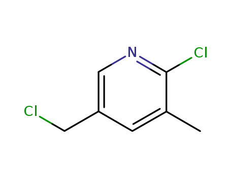 Molecular Structure of 150807-88-8 (2-CHLORO-5-CHLOROMETHYL-3-METHYLPYRIDINE)