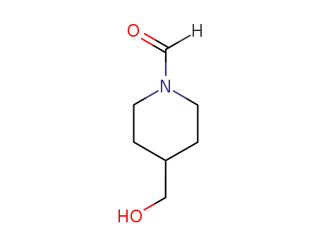 Molecular Structure of 835633-50-6 (4-(Hydroxymethyl)piperidine-1-carbaldehyde)