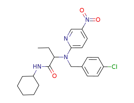 2-(N-(4-chlorobenzyl)-N-(5-nitropyridin-2-yl)amino)-N-cyclohexylbutanamide