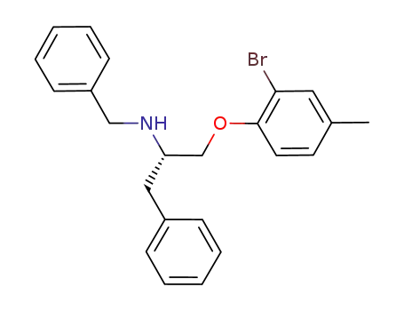 benzyl [(S)-1-benzyl-2-(2-bromo-4-methylphenoxy)ethyl]amine