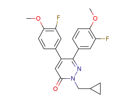 5,6-bis(3-fluoro-4-methoxyphenyl)-2-cyclopropylmethyl-2H-pyridazin-3-one