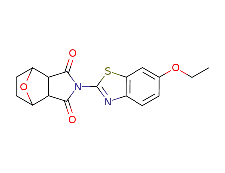 2-(6-ethoxy-benzothiazol-2-yl)-hexahydro-4,7-epioxido-isoindole-1,3-dione