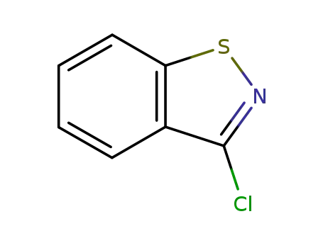 Molecular Structure of 7716-66-7 (3-Chloro-1,2-benzisothiazole)