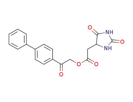 2-(1,1'-biphenyl-4-yl)-2-oxoethyl (2,5-dioxoimidazolidin-4-yl)acetate