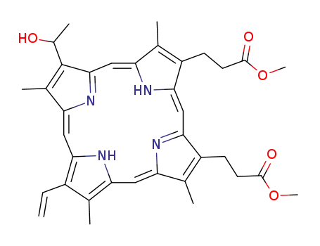 8-(1-hydroxyethyl)-3-vinyldeuteroporphyrin dimethyl ester