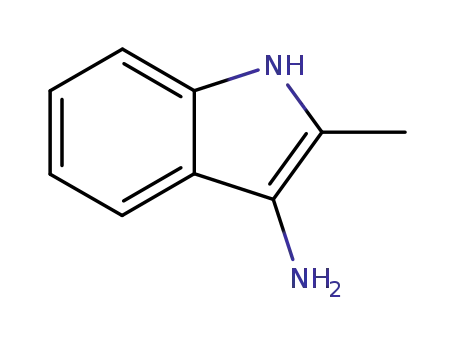 Molecular Structure of 23876-59-7 (2-Methyl-1H-indol-3-ylaMine)