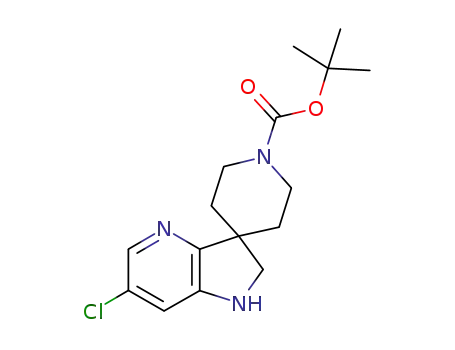 1-(tert-butyloxycarbonyl)-6'-chloro-1',2'-dihydrospiro[piperidine-4,3'-pyrrolo[3,2-b]pyridine]