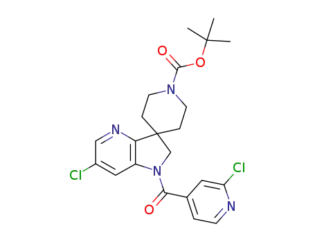 6-chloro-4-aza-1-(2-chloropyridin-4-yl)-carbonyl-1'-carboxylic acid tert-butylester spiro-[indoline-3,4'-piperidine]