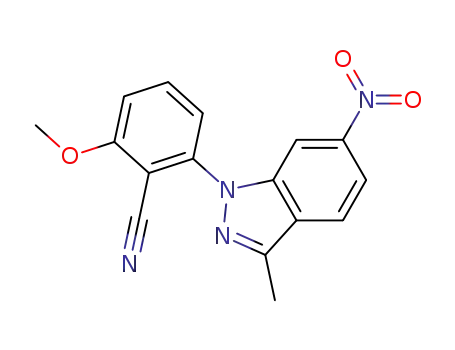 1-(2-cyano-3-methoxyphenyl)-3-methyl-6-nitroindazole