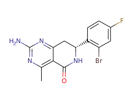 (R)-2-amino-7-(2-bromo-4-fluorophenyl)-4-methyl-7,8-dihydropyrido[4,3-d]pyrimidin-5(6H)-one