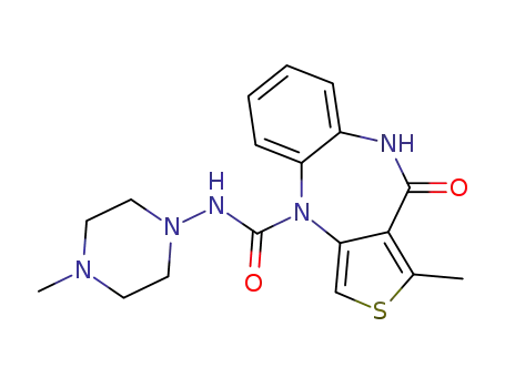4,9-dihydro-1-methyl-4-{[(4-methyl-1-piperazinyl)amino]carbonyl}-10H-thieno[3,4-b][1,5]benzodiazepin-10-one
