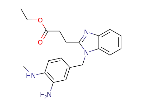 ethyl 3-[1-(3-amino-4-methylamino-benzyl)-1H-benzimidazol-2-yl]-propionate