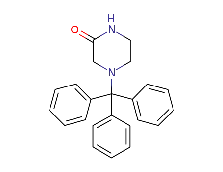 Molecular Structure of 666853-55-0 (Piperazinone, 4-(triphenylmethyl)-)