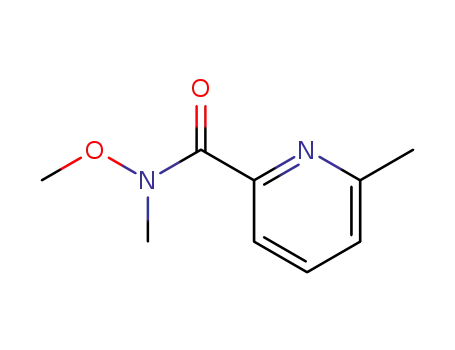 Molecular Structure of 476471-33-7 (2-Pyridinecarboxamide, N-methoxy-N,6-dimethyl-)