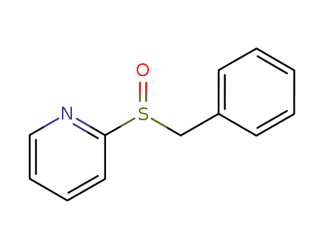 Molecular Structure of 87577-90-0 (Pyridine, 2-[(phenylmethyl)sulfinyl]-)