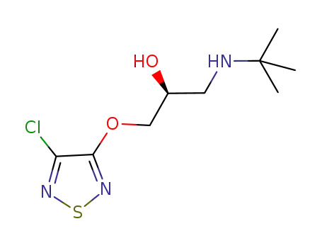 (S)-(-)-3-(3-tert-butylamnio-2-hydroxypropoxy)-4-chloro-1,2,5-thiadiazole