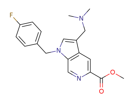 methyl 3-[(dimethylamino)methyl]-1-(4-fluorobenzyl)-1H-pyrrolo[2,3-c]pyridine-5-carboxylate