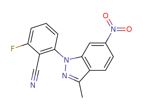 1-(2-cyano-3-fluorophenyl)-3-methyl-6-nitroindazole