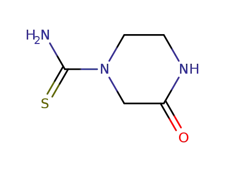 3-oxopiperazine-1-carbothionic acid amide