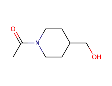 Molecular Structure of 846057-27-0 (1-(4-HydroxyMethyl-piperidin-1-yl)-ethanone)