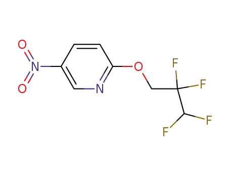 Molecular Structure of 915394-35-3 (Pyridine, 5-nitro-2-(2,2,3,3-tetrafluoropropoxy)-)