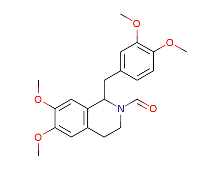 Molecular Structure of 50722-30-0 (2(1H)-Isoquinolinecarboxaldehyde,
1-[(3,4-dimethoxyphenyl)methyl]-3,4-dihydro-6,7-dimethoxy-)